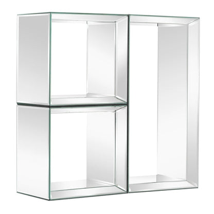 Uno - Mirrored Wall Shelves - 2 Square & 1 Rectangle