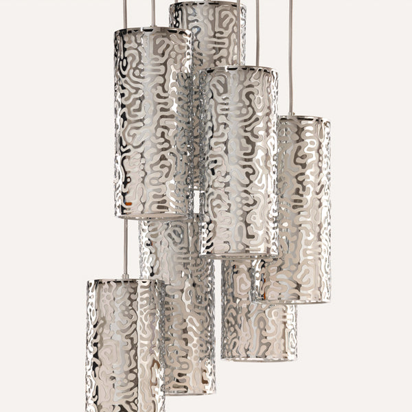 Moray Seven Light Pendant Chrome