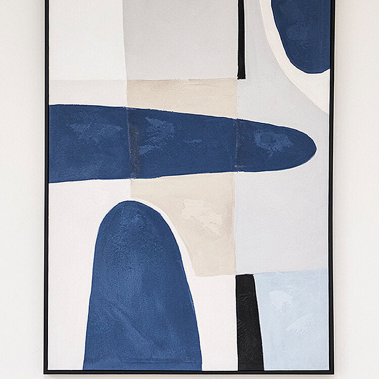 Blue Notes One - Hand-Painted Wall Art