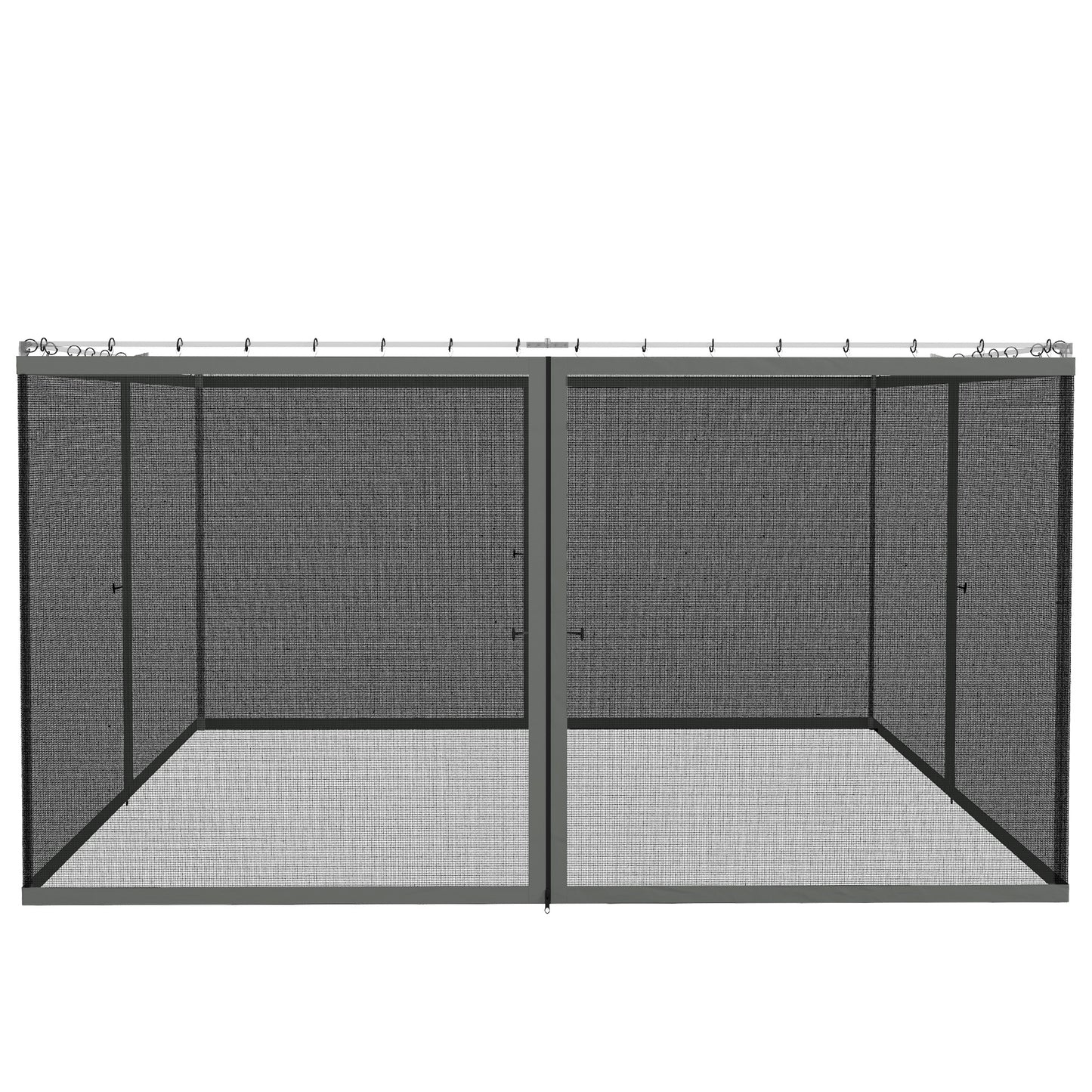 352 x 207cm Universal Replacement Gazebo Mesh Netting Screen Walls