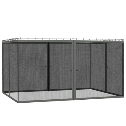352 x 207cm Universal Replacement Gazebo Mesh Netting Screen Walls