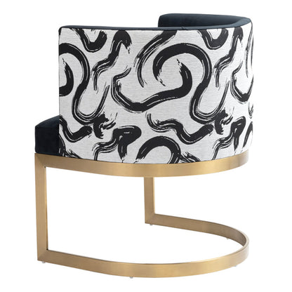 Suki Dining Chair – Brushed Brass Base