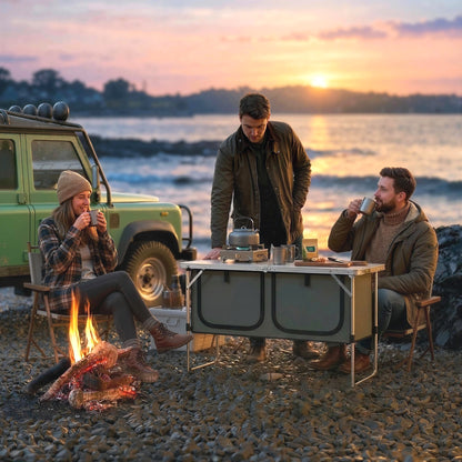 Camping Cupboards Folding Portable with Storage