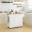 Drop-Leaf Kitchen Island on Wheels Utility Storage Cart with Drawers & Cabinet for Kitchen, Dining & Living Room