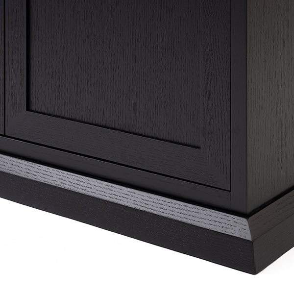 Sia Black Media Sideboard