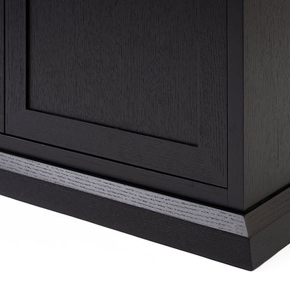 Sia Black Media Sideboard