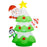 8ft Christmas Blow Up Christmas Tree with Santa Claus for Outdoor