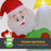 8ft Christmas Blow Up Christmas Tree with Santa Claus for Outdoor