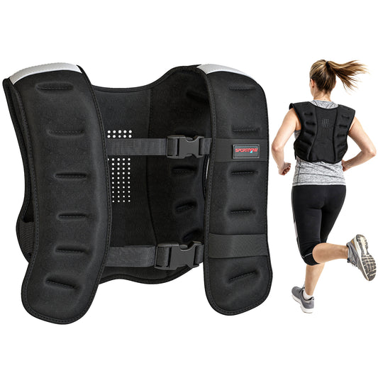 8kg Weighted Vest with Adjustable Straps and Reflective Strips