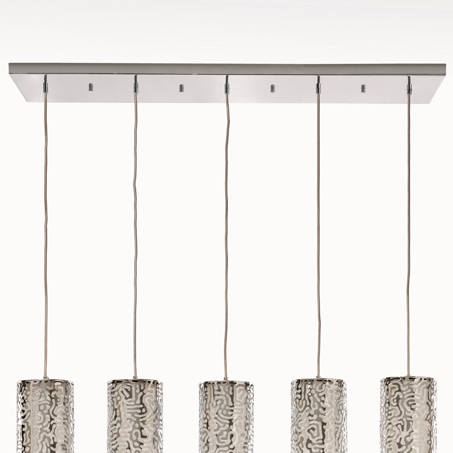 Moray Five Light Pendant Chrome