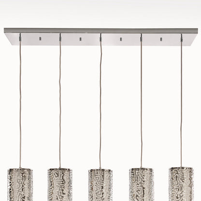 Moray Five Light Pendant Chrome