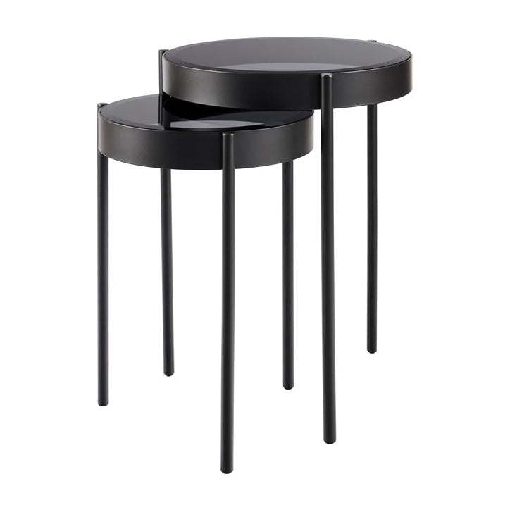 Orion Black Nesting Side Tables