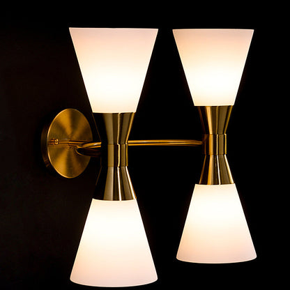 Camille Double Wall Light Brass