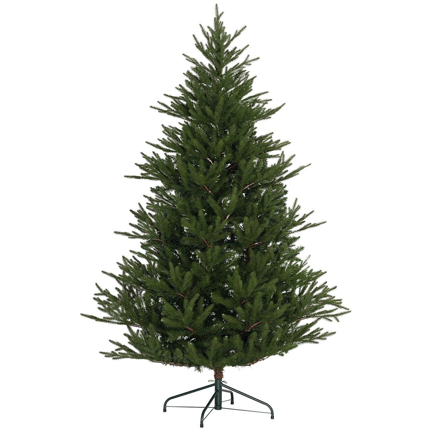 6 Foot Artificial Christmas Tree with Realistic Hinged Branches, Green