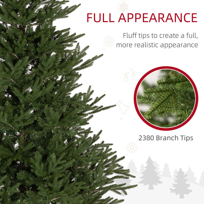 6 Foot Artificial Christmas Tree with Realistic Hinged Branches, Green