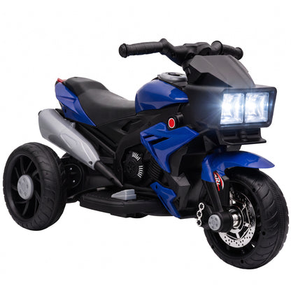 Kids Electric Motorcycle Ride-On Toy w/ High-Traction Wheels, Blue