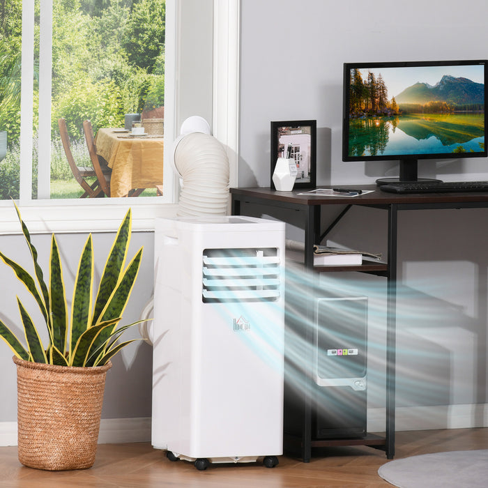 Mobile Air Conditioner White W/ Remote Control Cooling Dehumidifying Ventilating - 557W