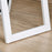 Full Length Mirror, Floor Standing or Wall-Mounted Long Mirror, White