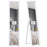 Full Length Mirror, Floor Standing or Wall-Mounted Long Mirror, White