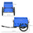 Steel Trailer for Bike, Bicycle Cargo Trailer with 65L Storage Box and Foldable Frame, Max Load 40KG, Blue