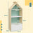 Kids Bookshelf with 3 Shelves, Drawer, Anti-tip Device, for Kids Room