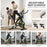 Indoor Exercise Bike Stationary Bike for Home Gym Workout, Yellow