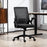 Mesh Office Chair for Home with Lumbar Support, Flip-up Arm, Wheels