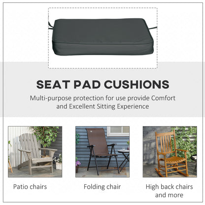Set of 6 Pcs Chair Cushion, 42Lx42Wx5T cm-Grey