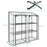 3 Tier 6 Wire Shelves Reinforced Mini Greenhouse, Clear