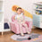 Kids Toddler Chair Sofa Children Armchair Seating Relax Playroom Seater Girl Princess Pink