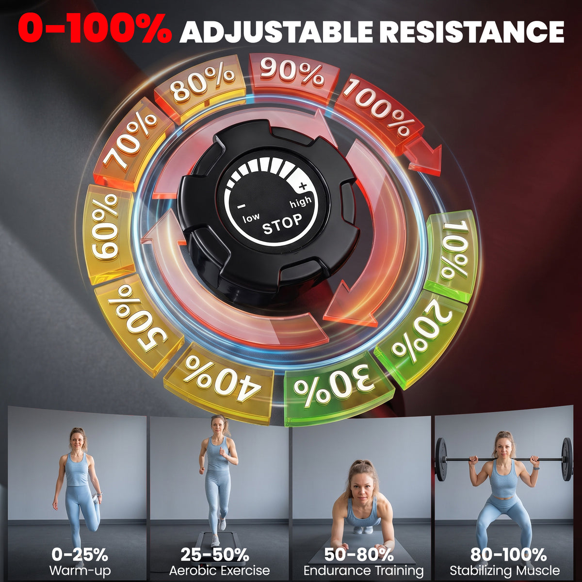 Magnetic Exercise Bike with 6kg Flywheel and Bluetooth App Connectivity - Black