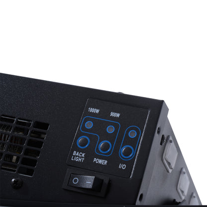 Led Curved Glass Electric Wall Mounted Fire Place Fireplace Heater