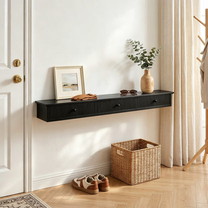 Shelf Wall-Mounted 93 x 15 x 10 cm Black