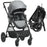 2 in 1 Lightweight Pushchair w/ Reversible Seat, Foldable Travel Baby Stroller w/ Fully Reclining From Birth to 3 Years, 5-point Harness Grey