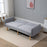 2 Seater Sofa Bed w/ Adjustable Backrest for Living Room, Guest Room