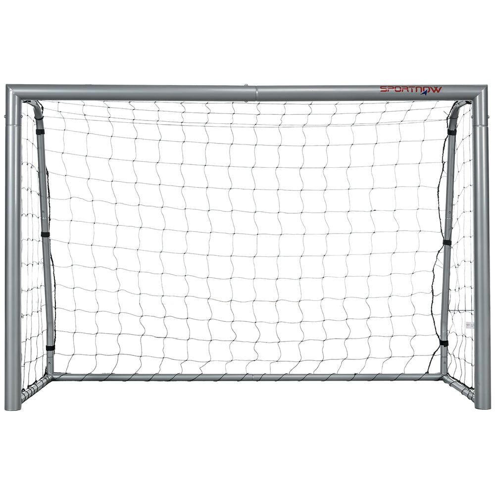 SPORTNOW 8ft x 5ft Football Goal, Football Net for Garden with Ground Stakes, Quick and Simple Set Up