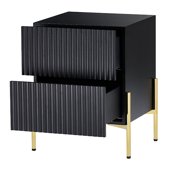 Lexington Black Bedside Table