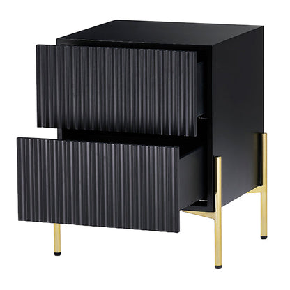Lexington Black Bedside Table