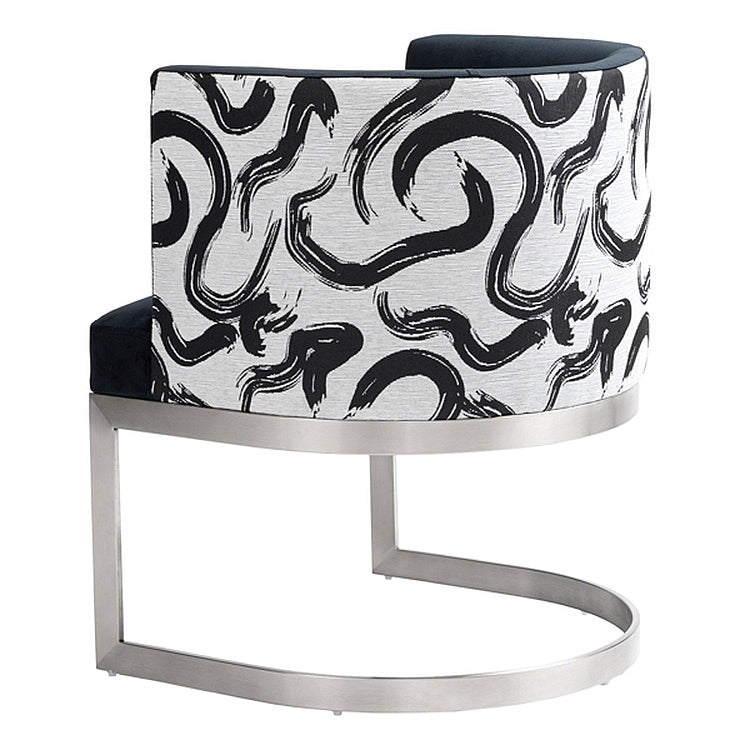 Suki Dining Chair – Brushed Stainless Steel Base