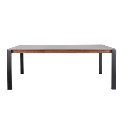Corinna 8 Seat Dining Table Grey - Black legs