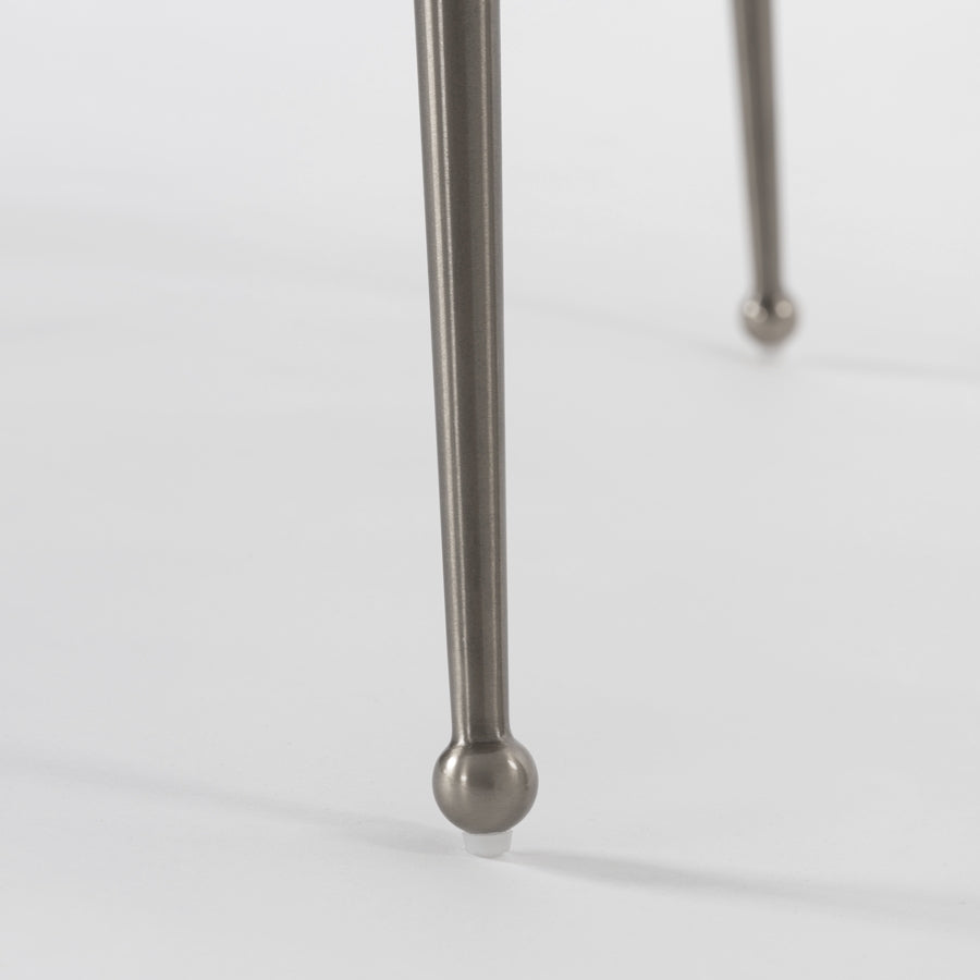 Mason Dining Table – Brushed Silver Legs