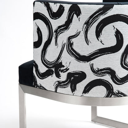 Suki Dining Chair – Brushed Stainless Steel Base