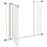 Metal 74-87cm Wide Adjustable Dog Gate White