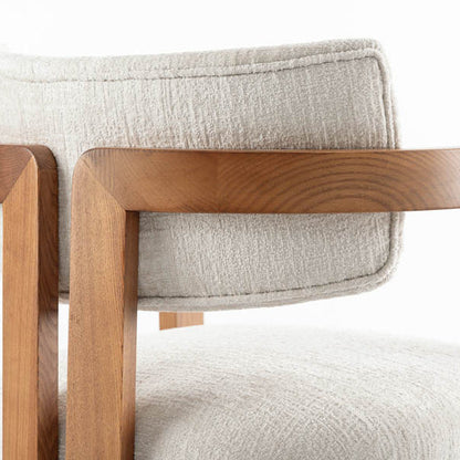 Jolie Dining Chair – Light taupe – Chestnut Frame