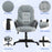 Executive Office Chair High Back Computer Chair with Armrests Grey