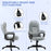 Executive Office Chair High Back Computer Chair with Armrests Grey