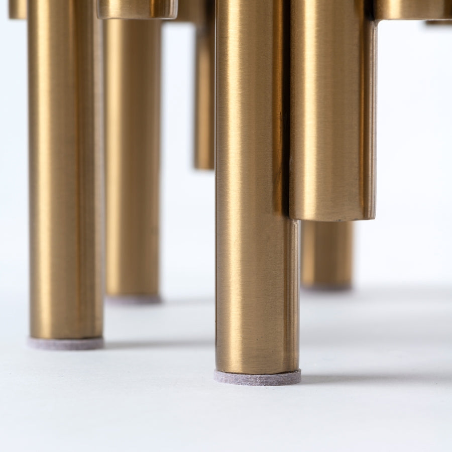 Rubell Brass Side Table
