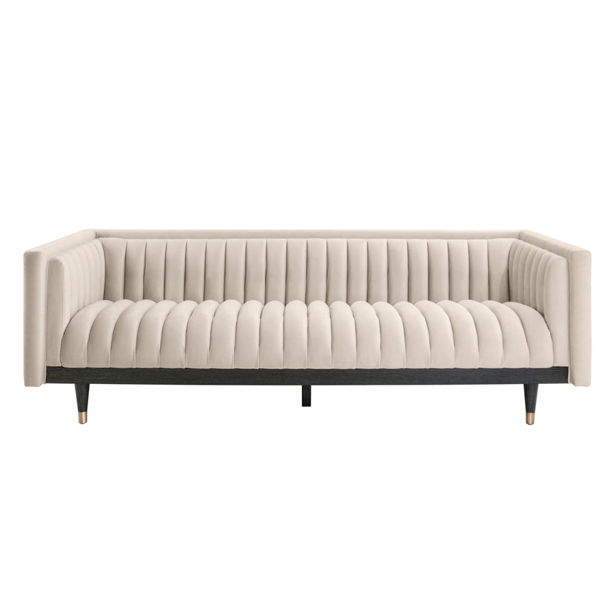 Metz Three Seater Sofa - Chalk