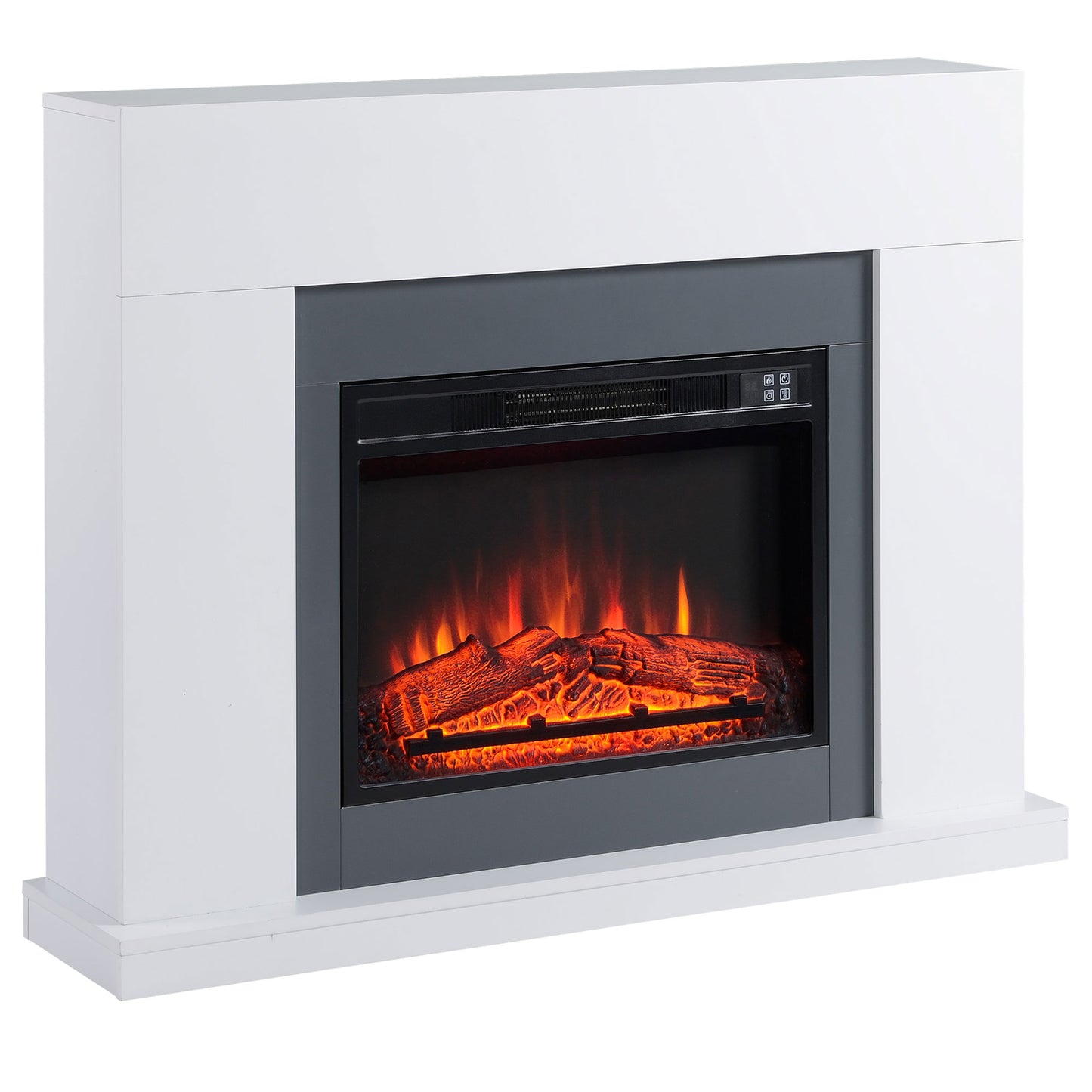 Electric Fireplace Suite w/ Remote Control Overheat Protection, 2000W