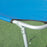 Folding Sun Lounger w/ Sunshade Adjustable Backrest Bright Blue